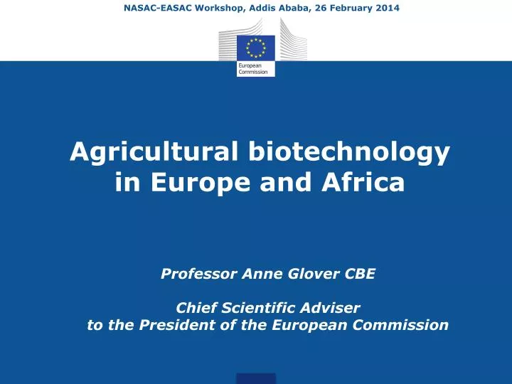 agricultural biotechnology in europe and africa