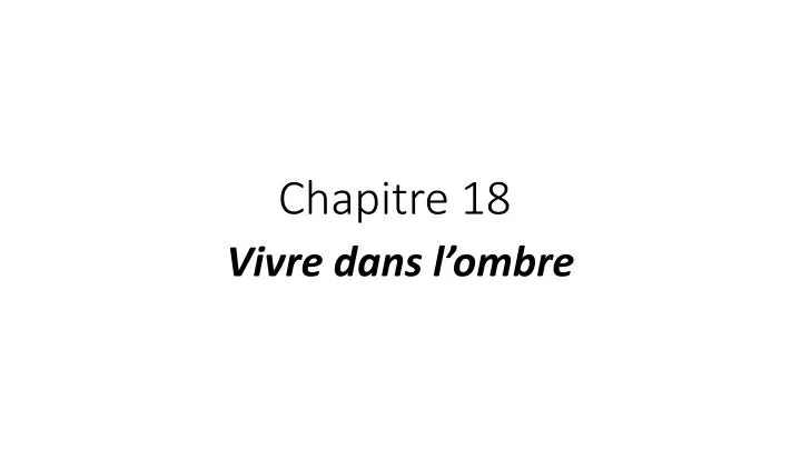 chapitre 18