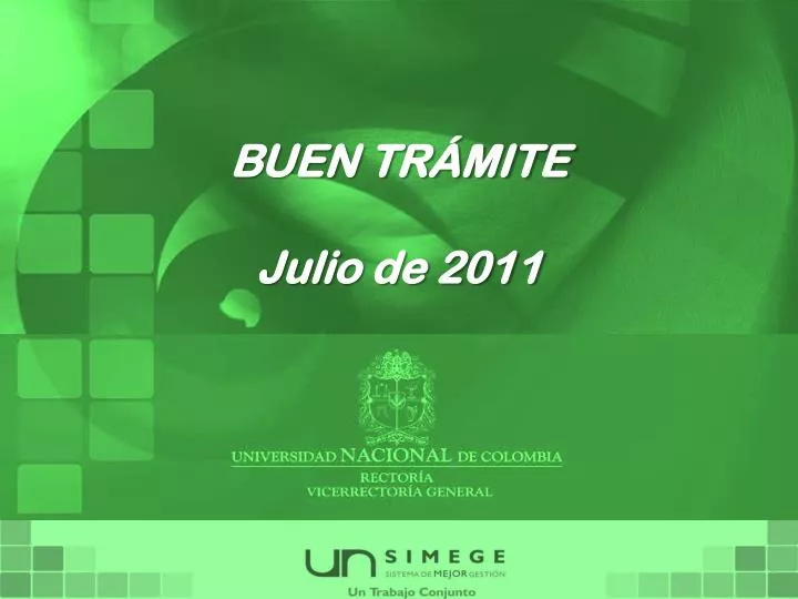 buen tr mite julio de 2011