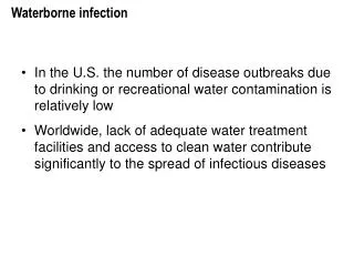 Waterborne infection