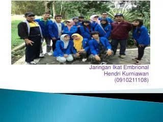 Jaringan Ikat Embrional Hendri Kurniawan (0910211108)
