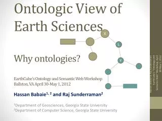 Hassan Babaie 1, 2 and Raj Sunderraman 2 1 Department of Geosciences, Georgia State University