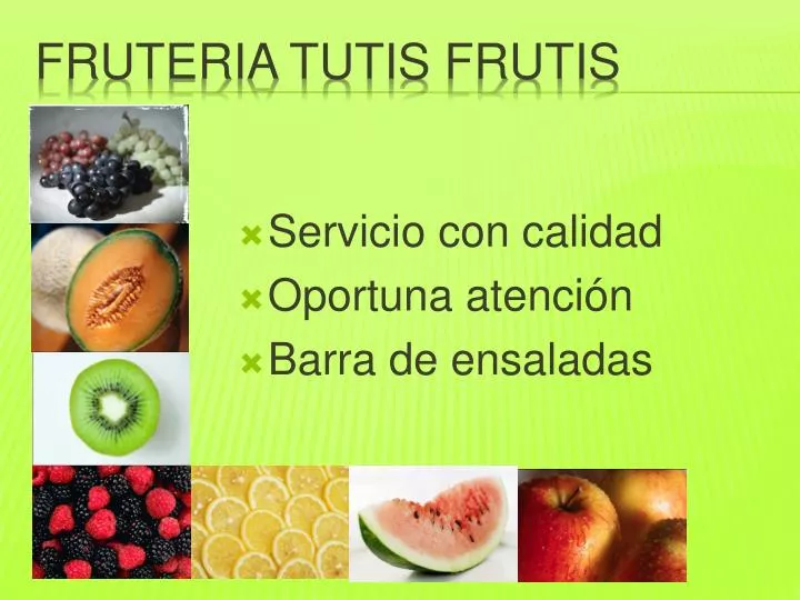 fruteria tutis frutis