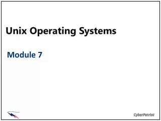 Unix Operating Systems
