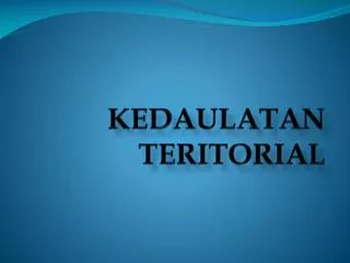 kedaulatan teritorial