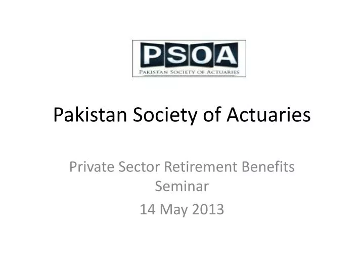 pakistan society of actuaries