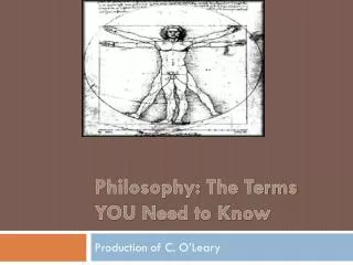 Philosophy: The Terms YOU Need to Know