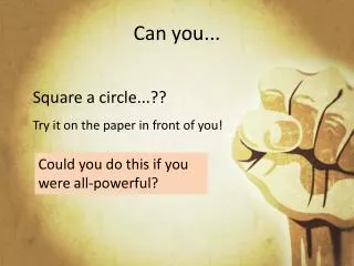 Can you...