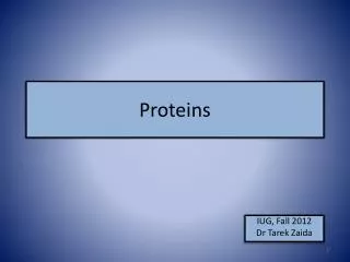 Proteins