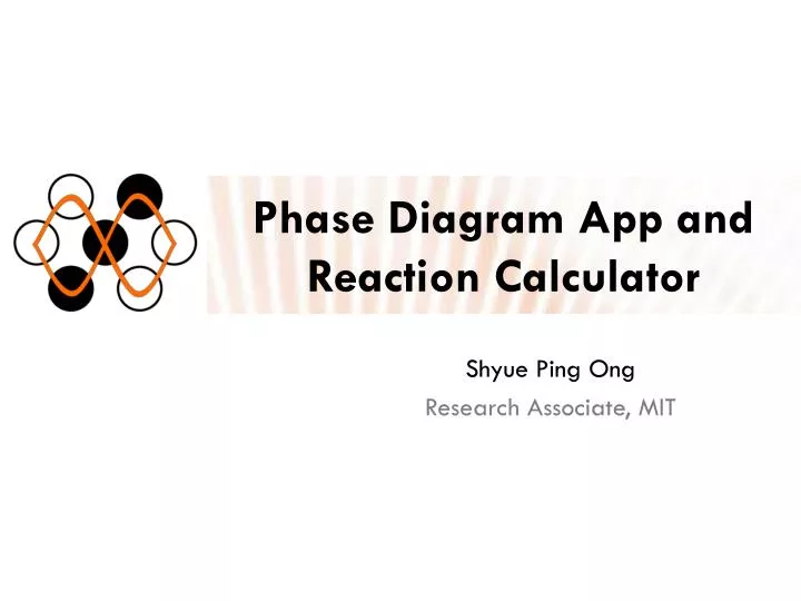 phase diagram app and reaction calculator