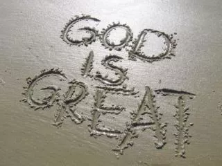 TITLE: God is Great.
