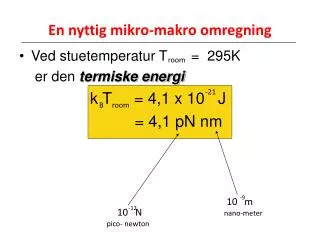 En nyttig mikro-makro omregning