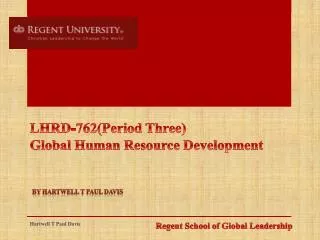Regent School of Global Leadership
