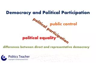 Democracy and Political Participation