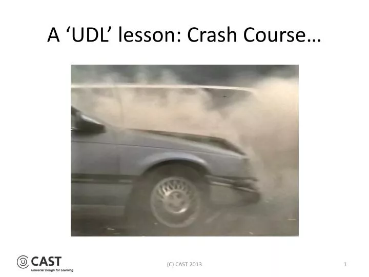 a udl lesson crash course
