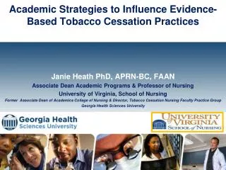 Academic Strategies to Influence Evidence-Based Tobacco Cessation Practices