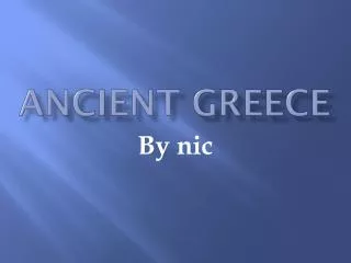 ancient greece
