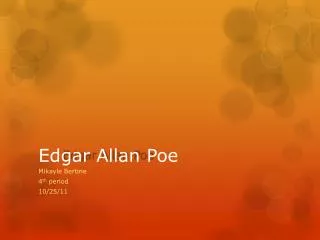 edgar allan poe