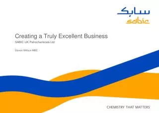 Creating a Truly Excellent Business