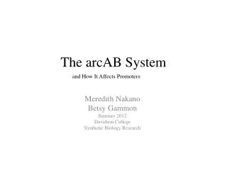 The a rcAB System