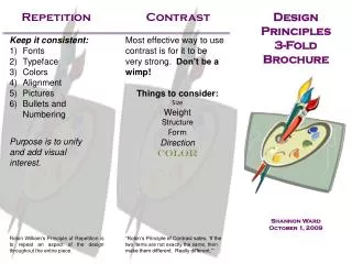 Design Principles 3-Fold Brochure