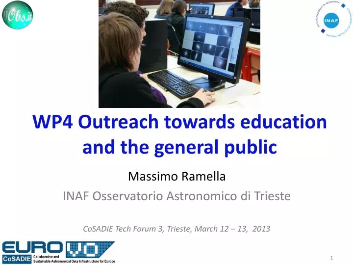 wp4 outreach towards education and the general public