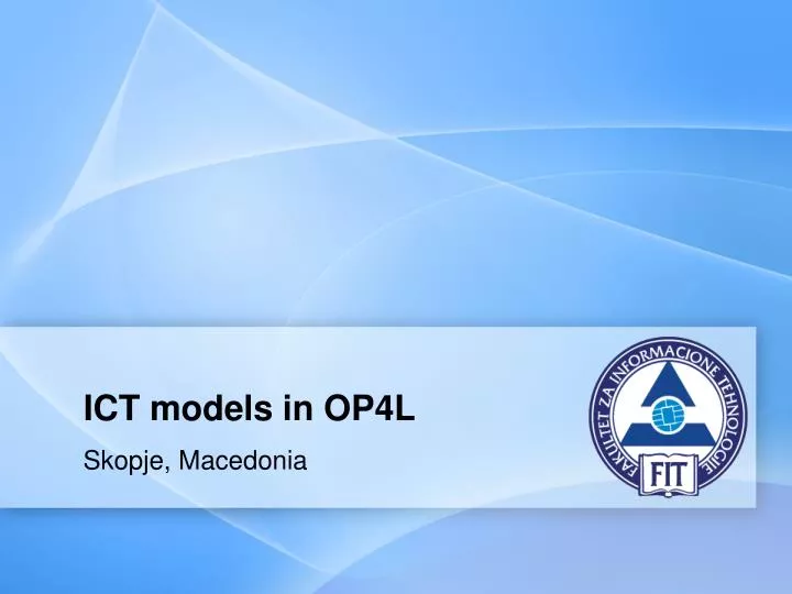 ict models in op4l