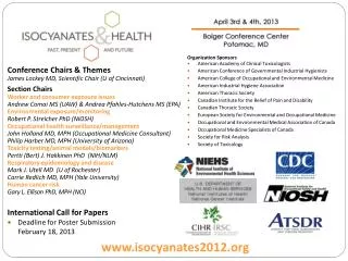 International Call for Papers Deadline for Poster Submission February 18, 2013