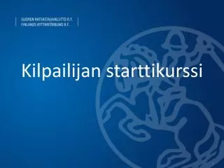 kilpailijan starttikurssi