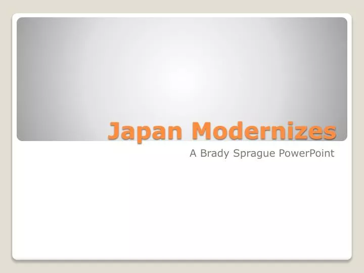 japan modernizes