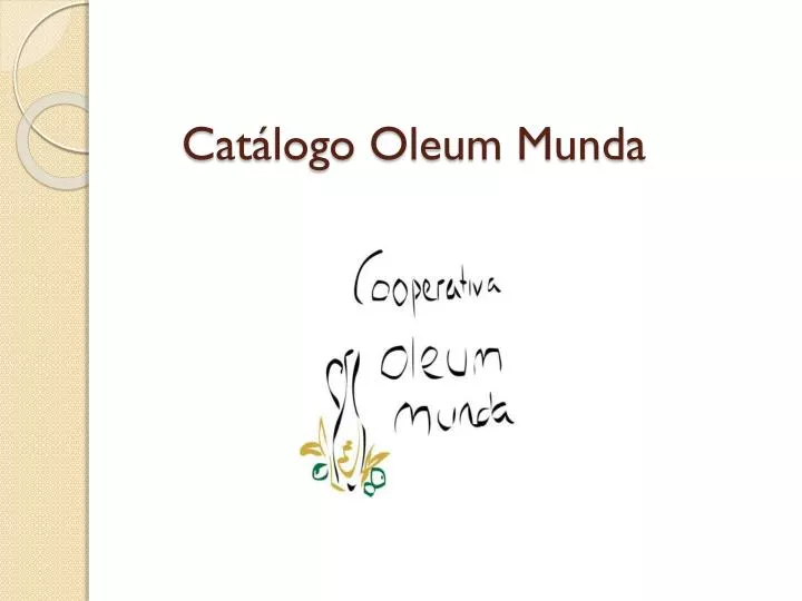 cat logo oleum munda