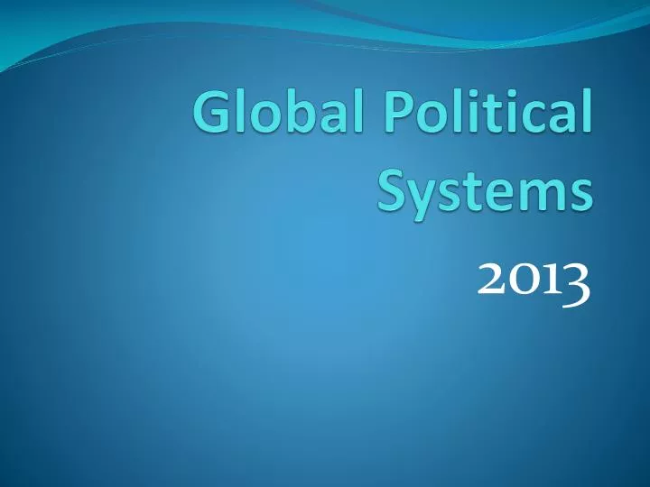 global political systems