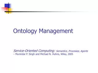 Ontology Management