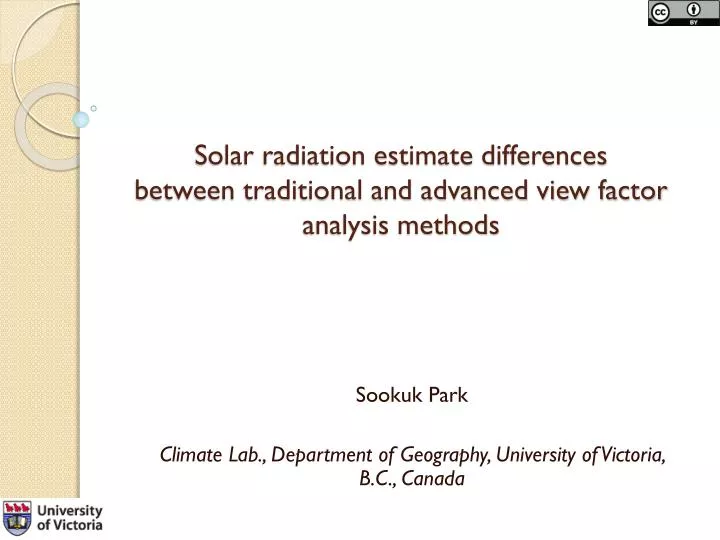 solar radiation estimate differences between traditional and advanced view factor analysis methods