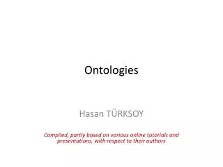 Ontologies