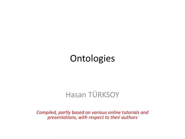 ontologies