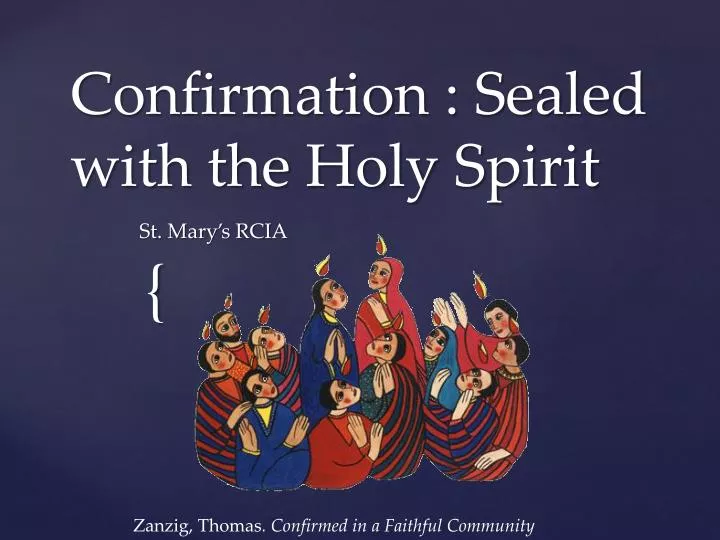 confirmation sealed with the holy spirit