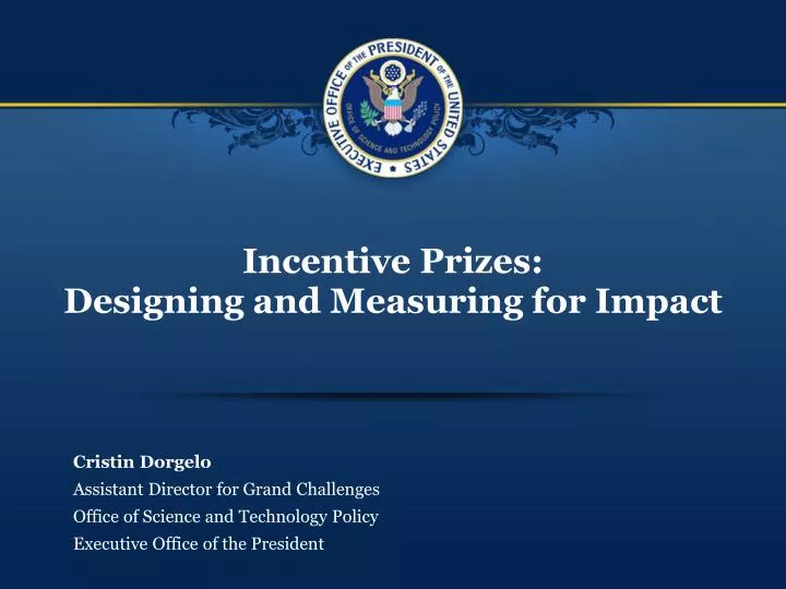 incentive prizes designing and measuring for impact