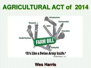AGRICULTURAL ACT of 2014