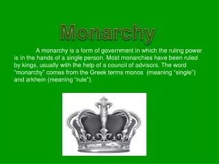 Monarchy