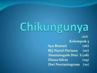 chikungunya