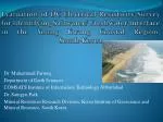 Evaluation of DC Electrical Resistivity Survey for Identifying Saltwater/Freshwater Interface - slide 1