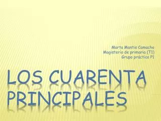 los cuarenta principales