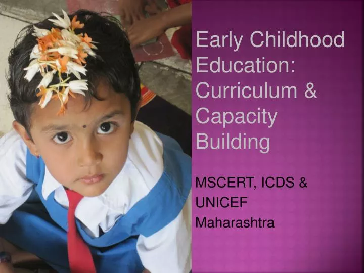 early childhood education curriculum capacity building