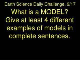 Earth Science Daily Challenge, 9/17