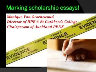 Marking scholarship essays!