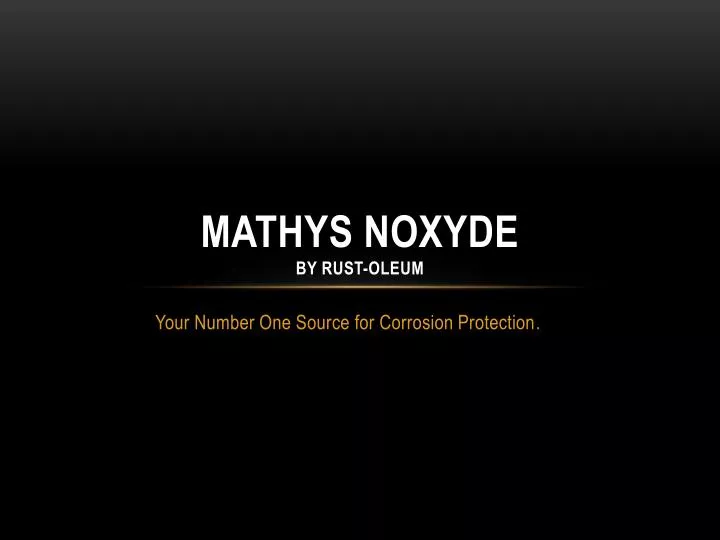 mathys noxyde by rust oleum