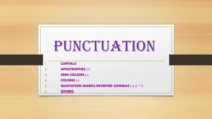 punctuation