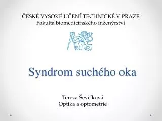 Syndrom suchého oka