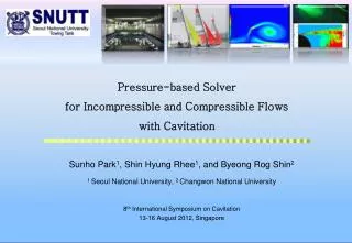Pressure-based Solver for Incompressible and Compressible Flows with Cavitation